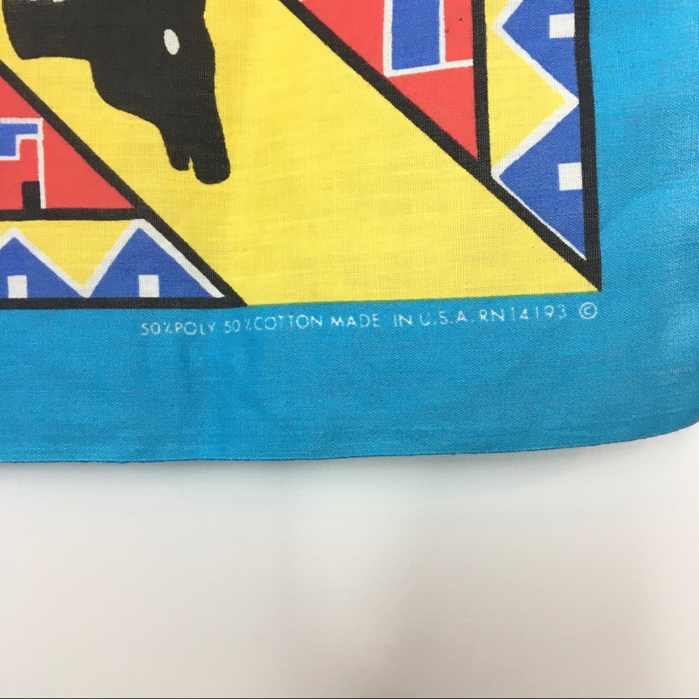 Southwest cow skull horse concho print bandana - Picture 5 of 5